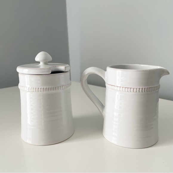 Pottery Barn Dining Gabriella Creamer Sugar Jar By Pottery Barn